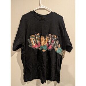 XL Vintage Hazelwoods Dirt Broke Cowboy Boots Wrap Around Cotton Vtg Usa Shirt